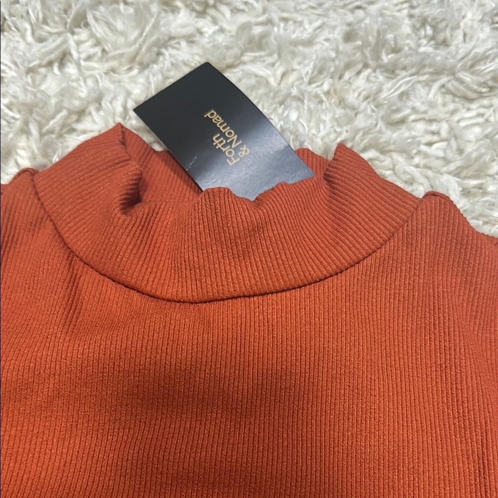 Women's Rust Long Sleeve Top - Picture 3 of 5